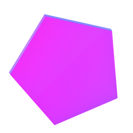 Fünfeck abstrakt  3D Icon