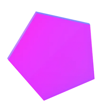 Fünfeck abstrakt  3D Icon