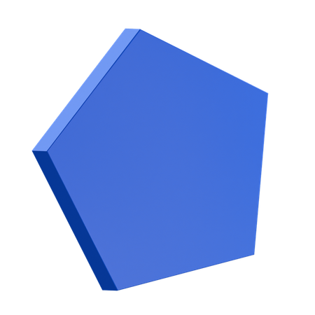 Fünfeck abstrakt  3D Icon