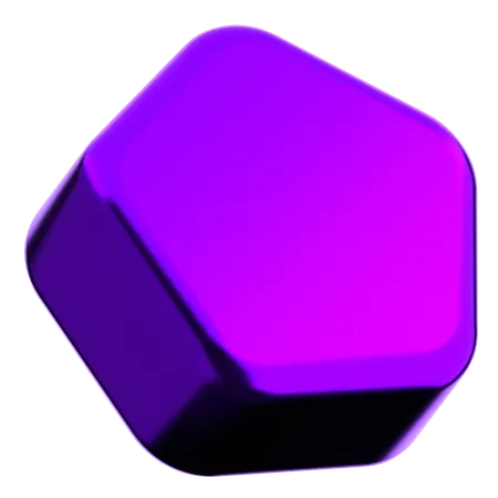 Fünfeck abstrakte Form  3D Icon