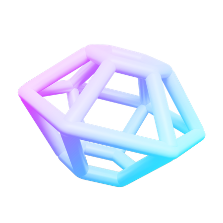 Fünfeck abstrakte Form  3D Icon
