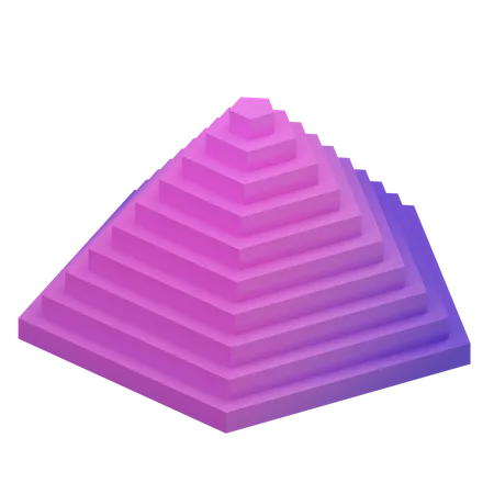 Fünfeckige Pyramide  3D Icon