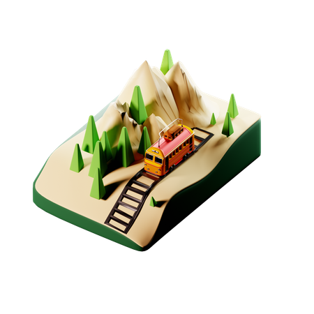 Funiculaire  3D Icon