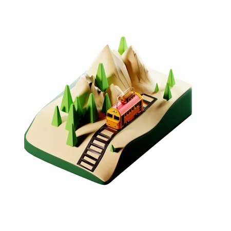 Funiculaire  3D Icon