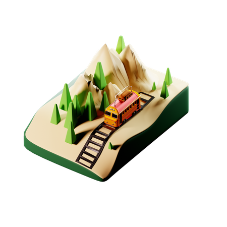 Funicular  3D Icon