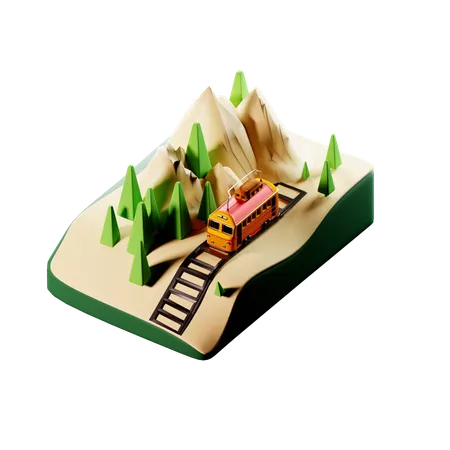 Funicular  3D Icon