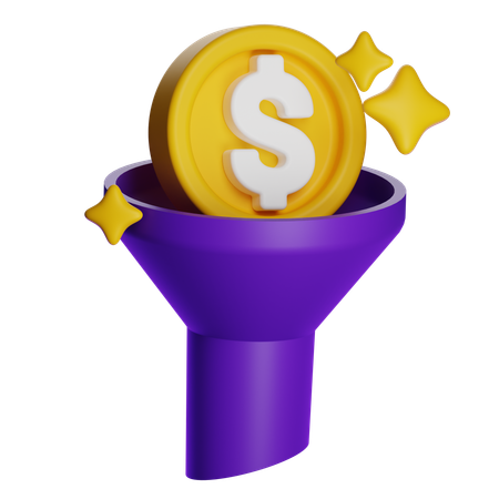 Funil de vendas  3D Icon