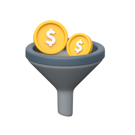 Funil de vendas  3D Icon