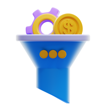 Funil de vendas  3D Icon
