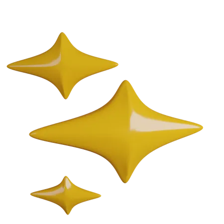 Funkeln stern spritzen  3D Icon