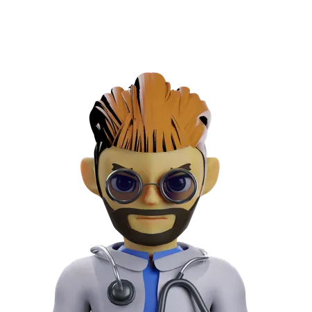Male Doctor 3 D Avatar 3D Icon