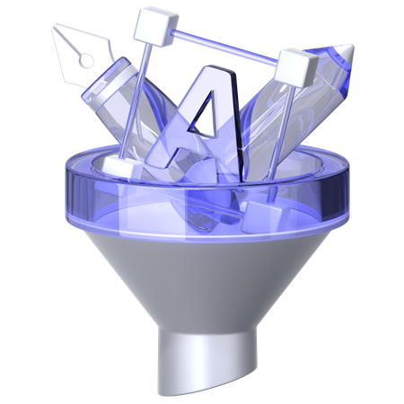 깔때기  3D Icon