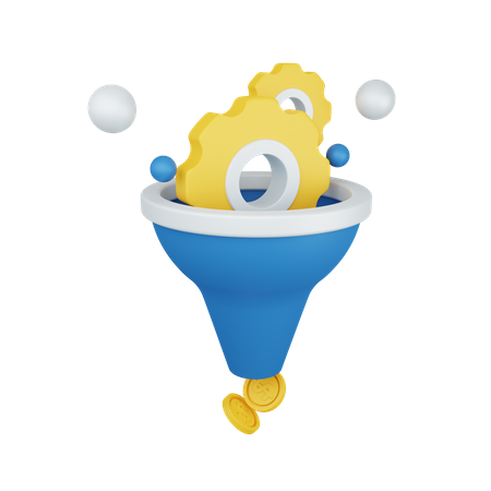Funnel  3D Illustration