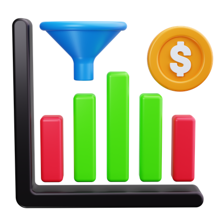 Funnel Analysis  3D Icon