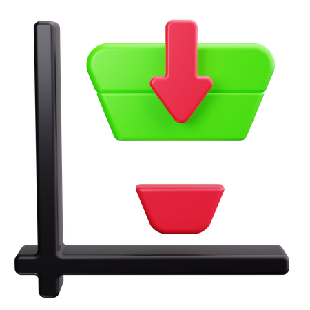 Funnel Chart  3D Icon