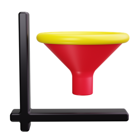 Funnel Chart  3D Icon