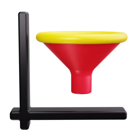 Funnel Chart  3D Icon