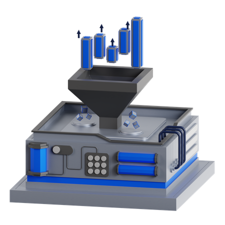 Funnel Chart  3D Icon