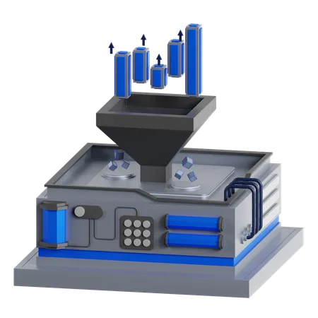 Funnel Chart  3D Icon