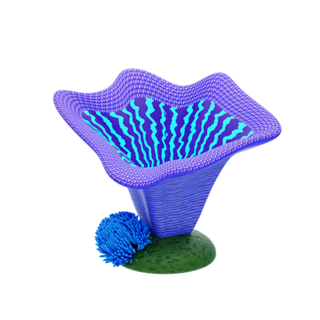 Funnel Coral  3D Icon