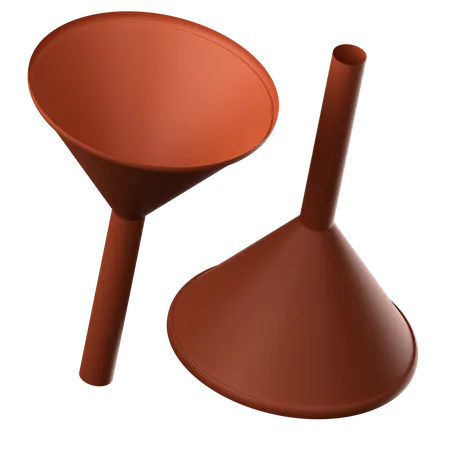 Funnel Glass  3D Icon