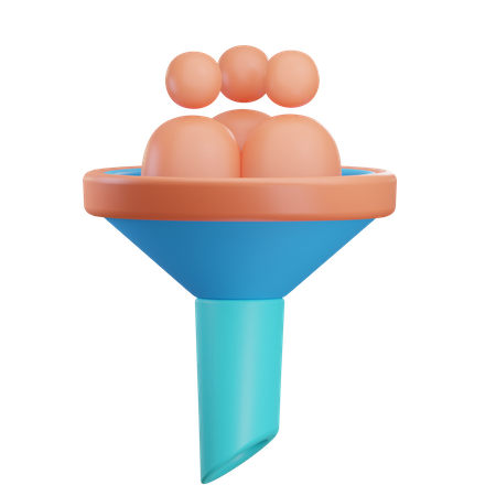 Funnel marketing  3D Icon