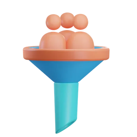 Funnel marketing  3D Icon