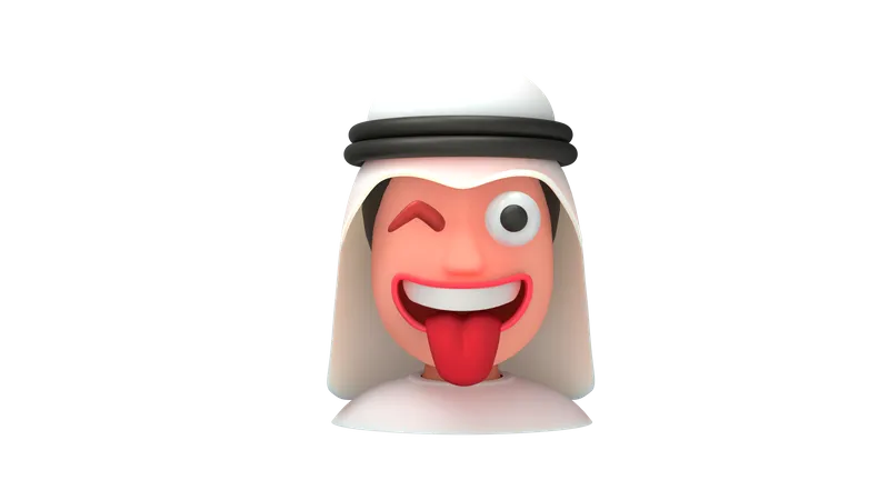 Funny Arab Men  3D Emoji