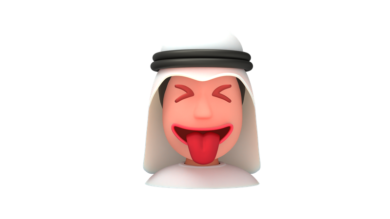 Funny Arab Men 3D Illustration