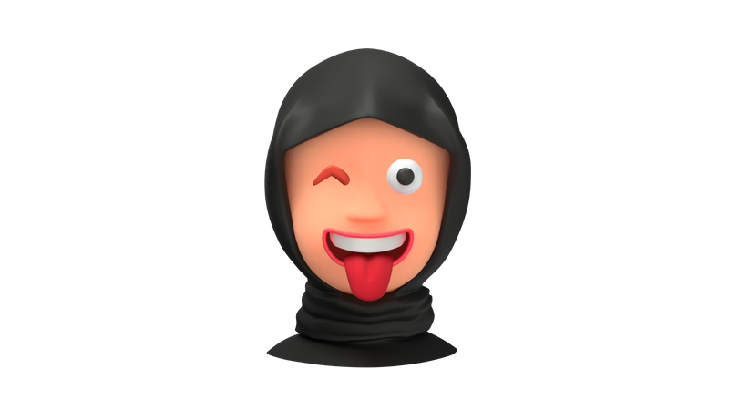 Funny Arab Woman emoji  3D Icon