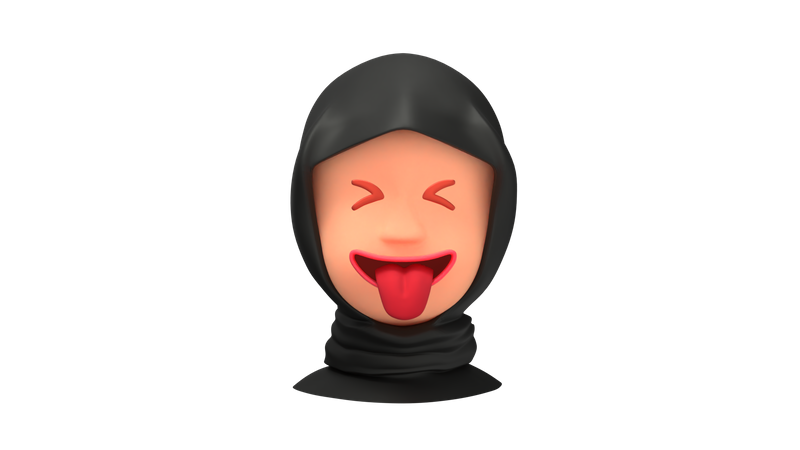Funny Arab Woman emoji  3D Icon