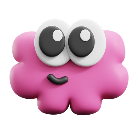 Funny Cloud  3D Icon