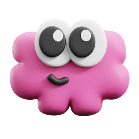 Funny Cloud  3D Icon