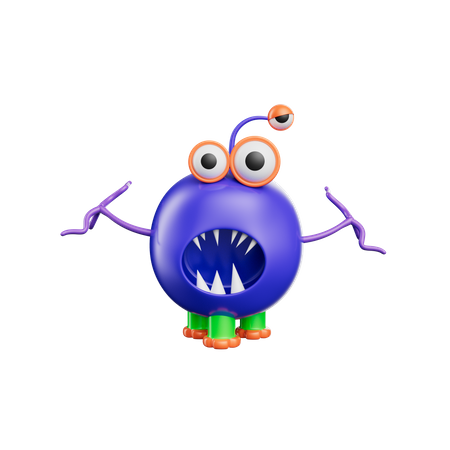 Funny Monsters  3D Icon