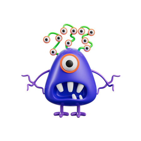 Funny Monsters  3D Icon