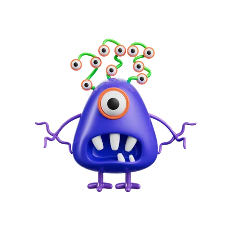 Funny Monsters  3D Icon