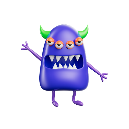 Funny Monsters  3D Icon