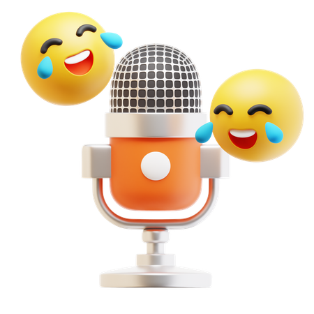 재미있는 팟캐스트  3D Icon