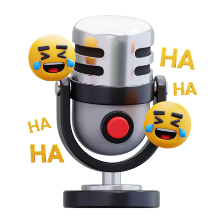 FUNNY PODCAST  3D Icon