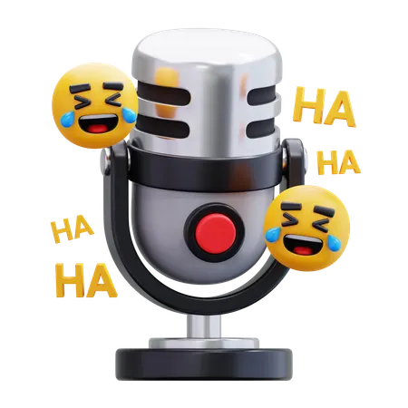 FUNNY PODCAST  3D Icon