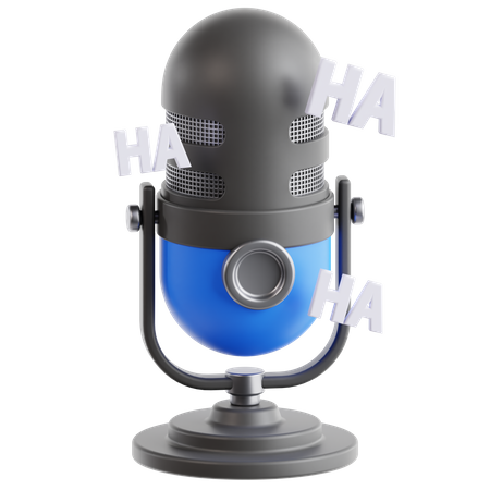 Funny Podcast  3D Icon