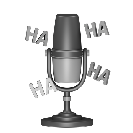 Funny Podcast  3D Icon