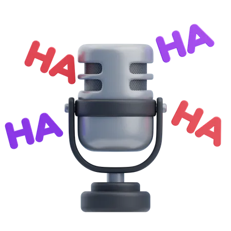 Funny Podcast  3D Icon