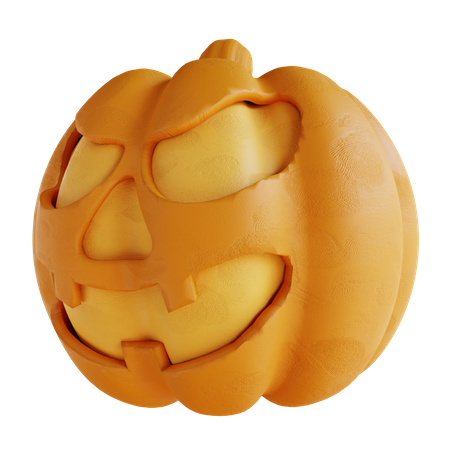 Funny Pumpkin Laughing  3D Icon