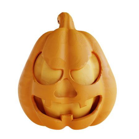 Funny Pumpkin Laughing 3D Icon