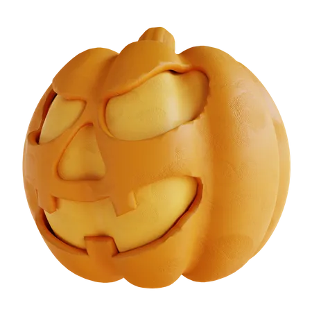 Funny Pumpkin Laughing 3D Icon