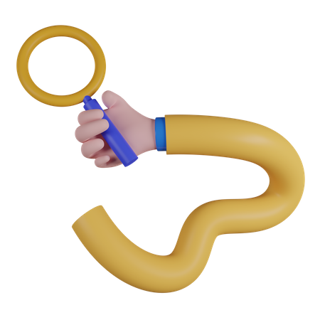 Funny Tangled Hand Hold Search  3D Icon
