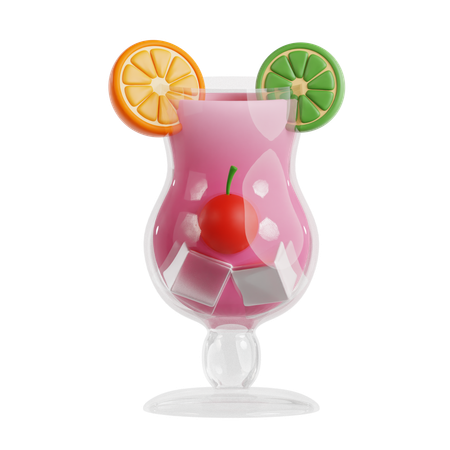 Furacão mocktail  3D Icon