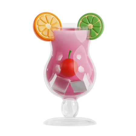 Furacão mocktail  3D Icon