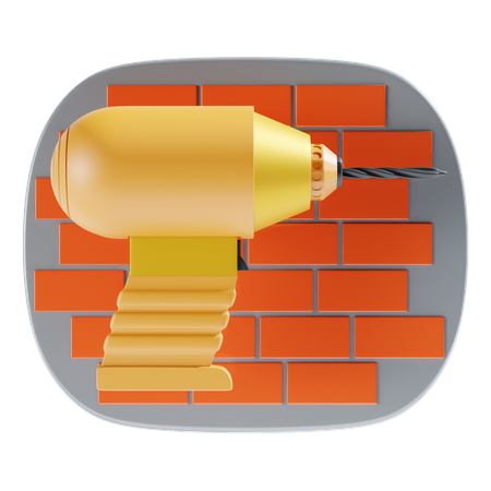 Furadeira  3D Icon